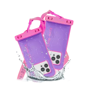 2 Pack Waterproof Floating Pouch (Purple Paradise)