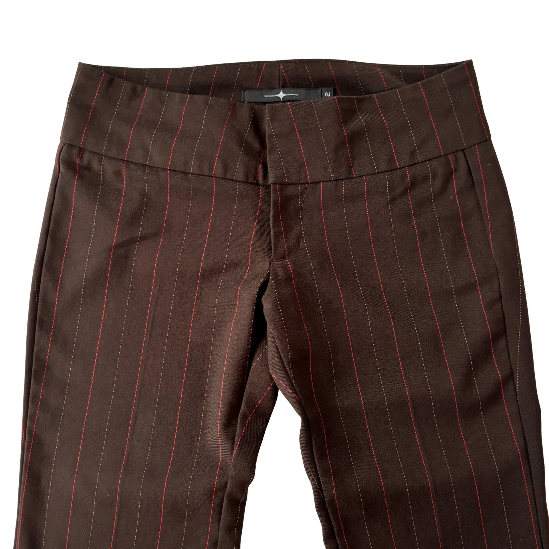 2000s Corpcore Pinstripe Trousers (S)