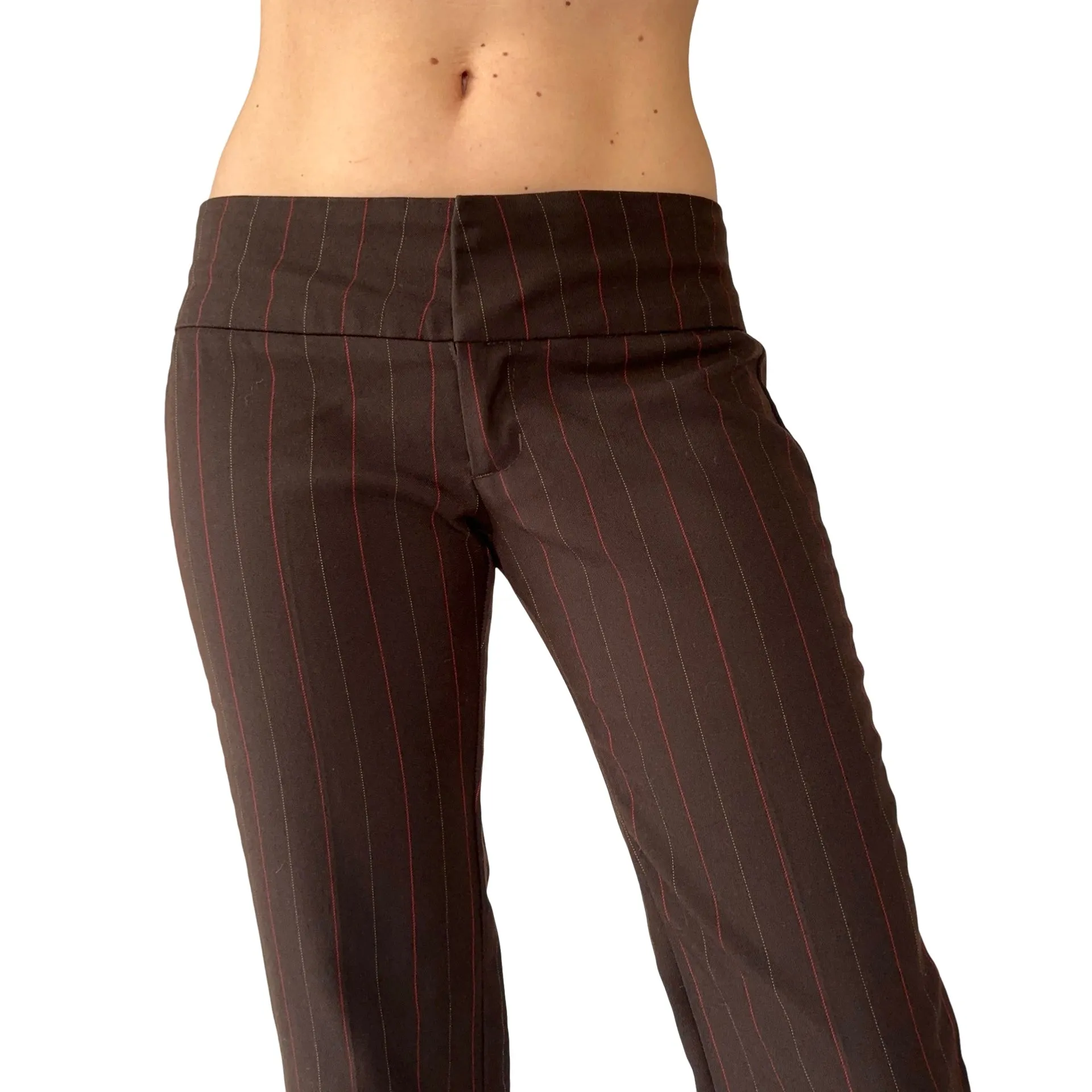 2000s Corpcore Pinstripe Trousers (S)