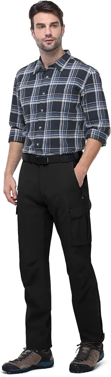 33,000ft Men's Rain Pants Waterproof Lightweight Breathable Golf Over Pants for Hiking Travel Cycling Outdoor