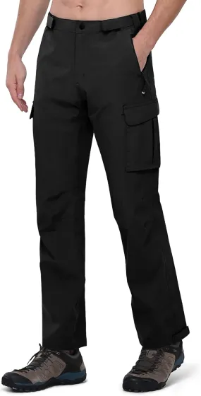 33,000ft Men's Rain Pants Waterproof Lightweight Breathable Golf Over Pants for Hiking Travel Cycling Outdoor