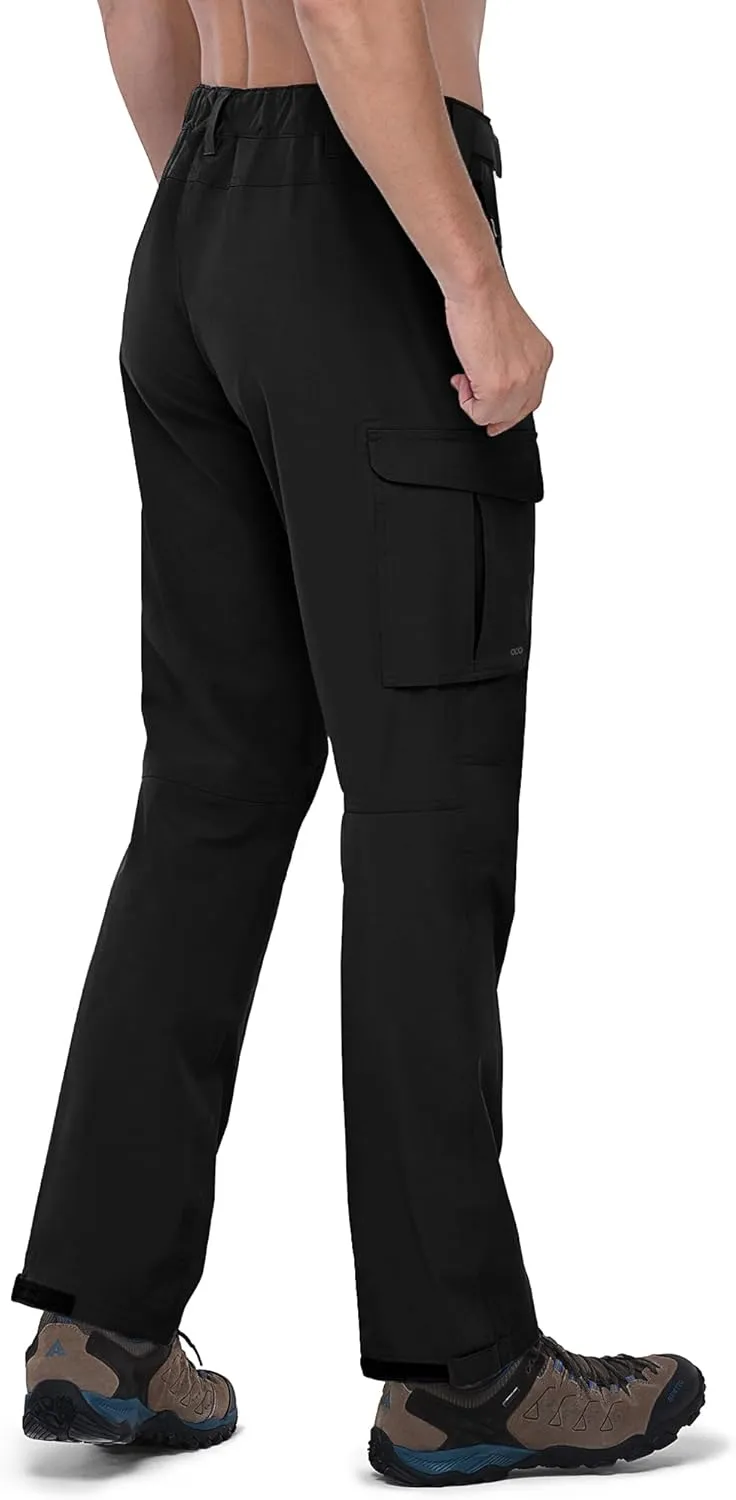 33,000ft Men's Rain Pants Waterproof Lightweight Breathable Golf Over Pants for Hiking Travel Cycling Outdoor