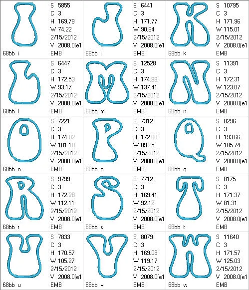 Bell Bottom Applique Monograms