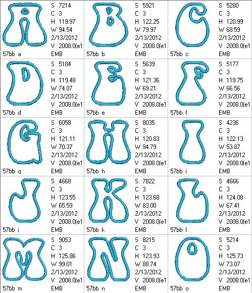 Bell Bottom Applique Monograms