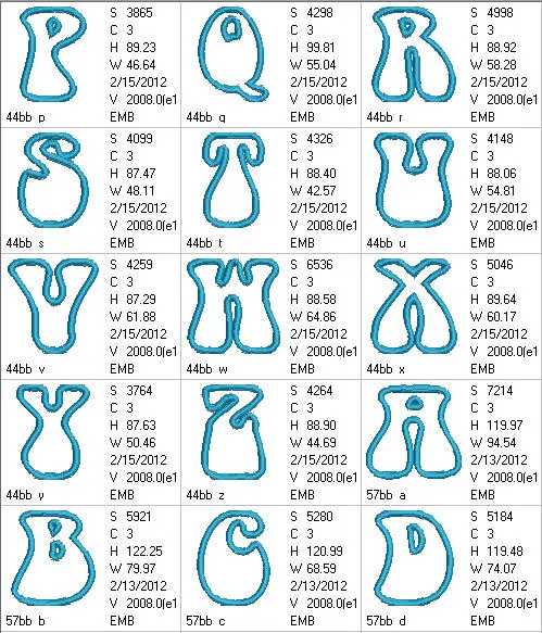 Bell Bottom Applique Monograms