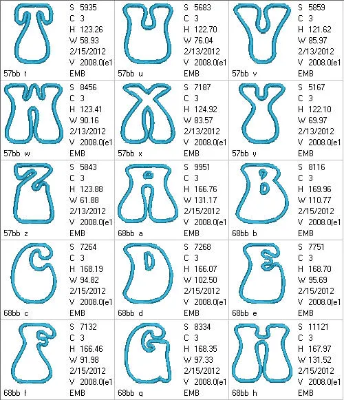 Bell Bottom Applique Monograms