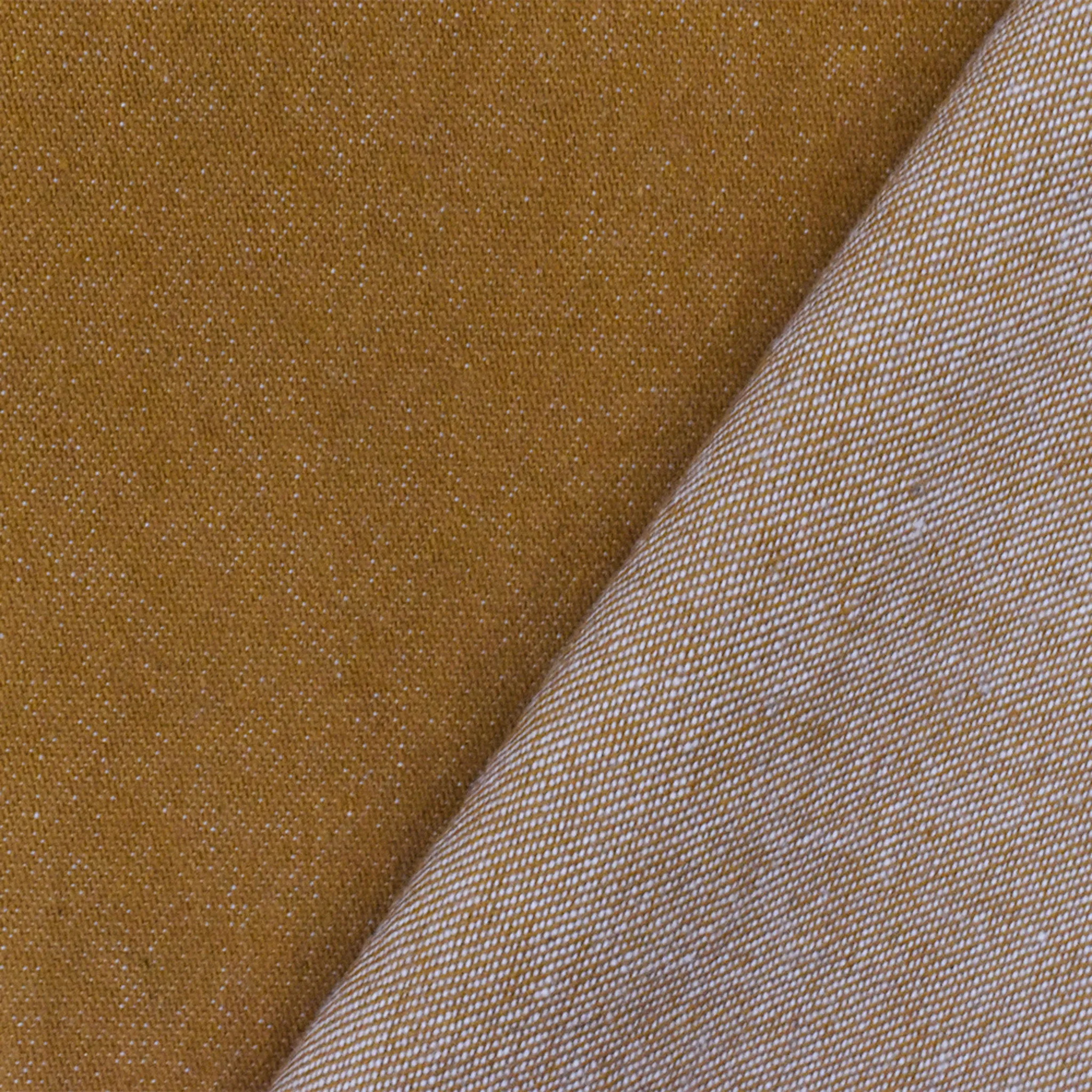Dijon Yellow 12 oz Famous Maker Stone Washed Cotton Japanese Denim Fabric