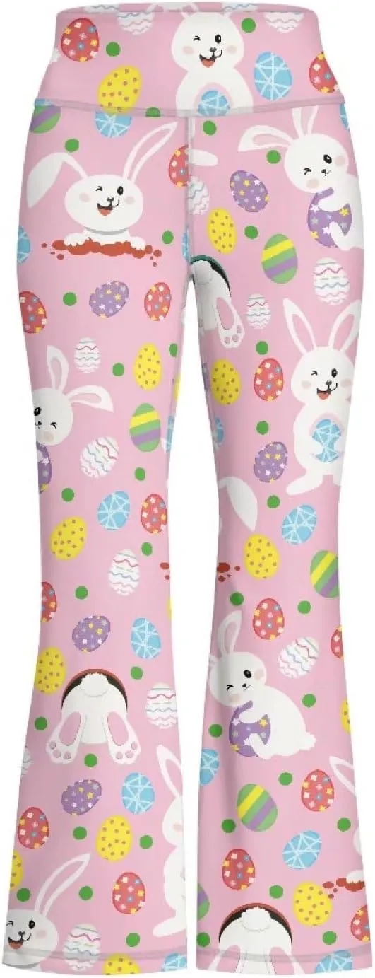 Flare Yoga Pants for Girls Athletic Leggings Bell Bottom Pants