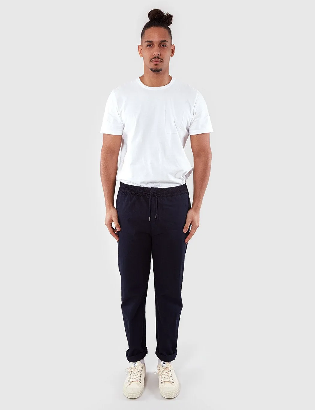 Folk Drawcord Trousers - Deep Navy