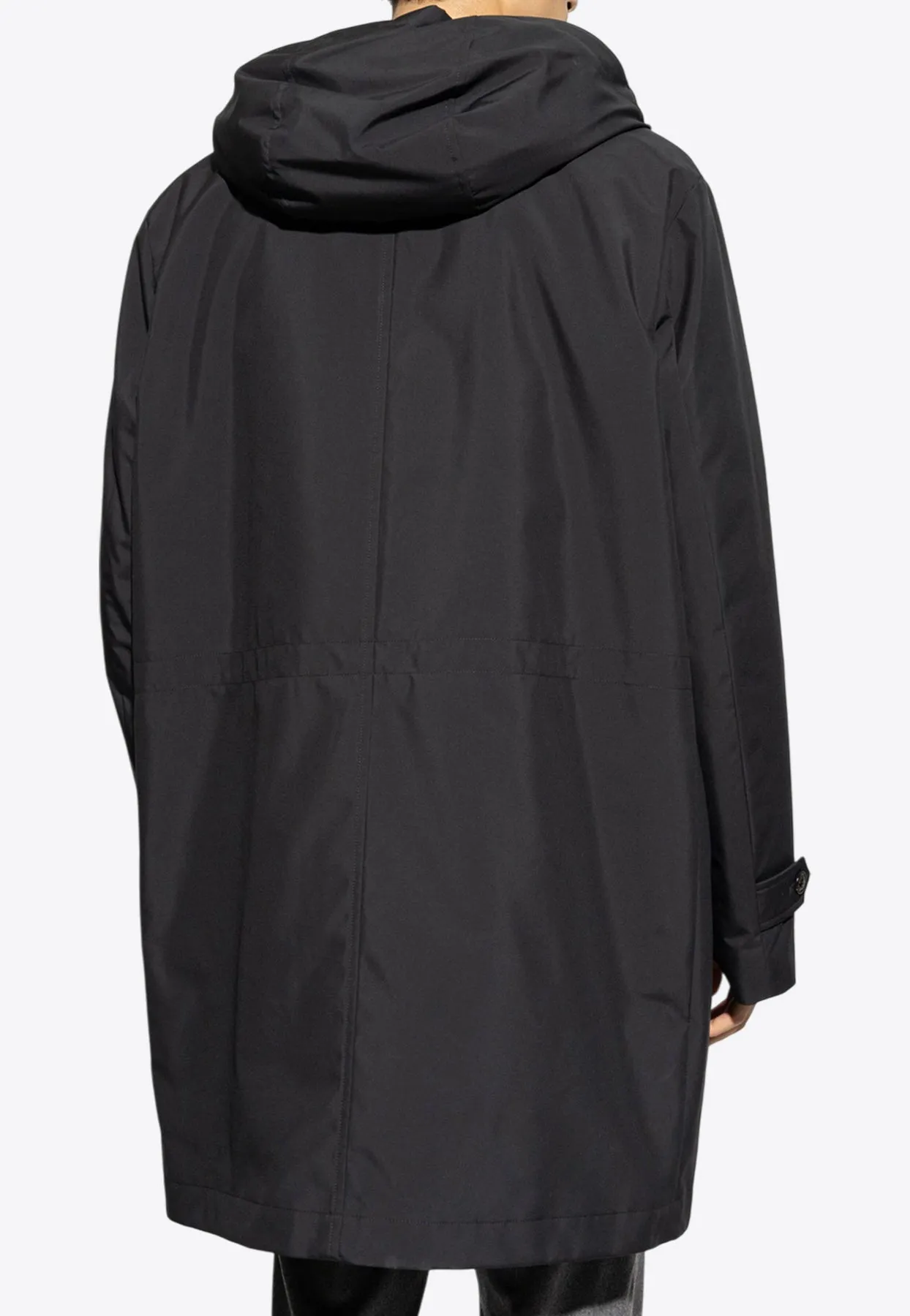 Gialorgues Zip-Up Long Parka Jacket