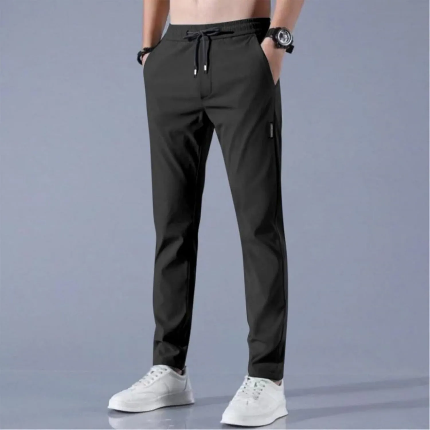 Glide Pants Men Lightweight Pull On Stretch Active Pants Palcomfy Quick Dry Water Resistant Hiking Pant with Pockets
