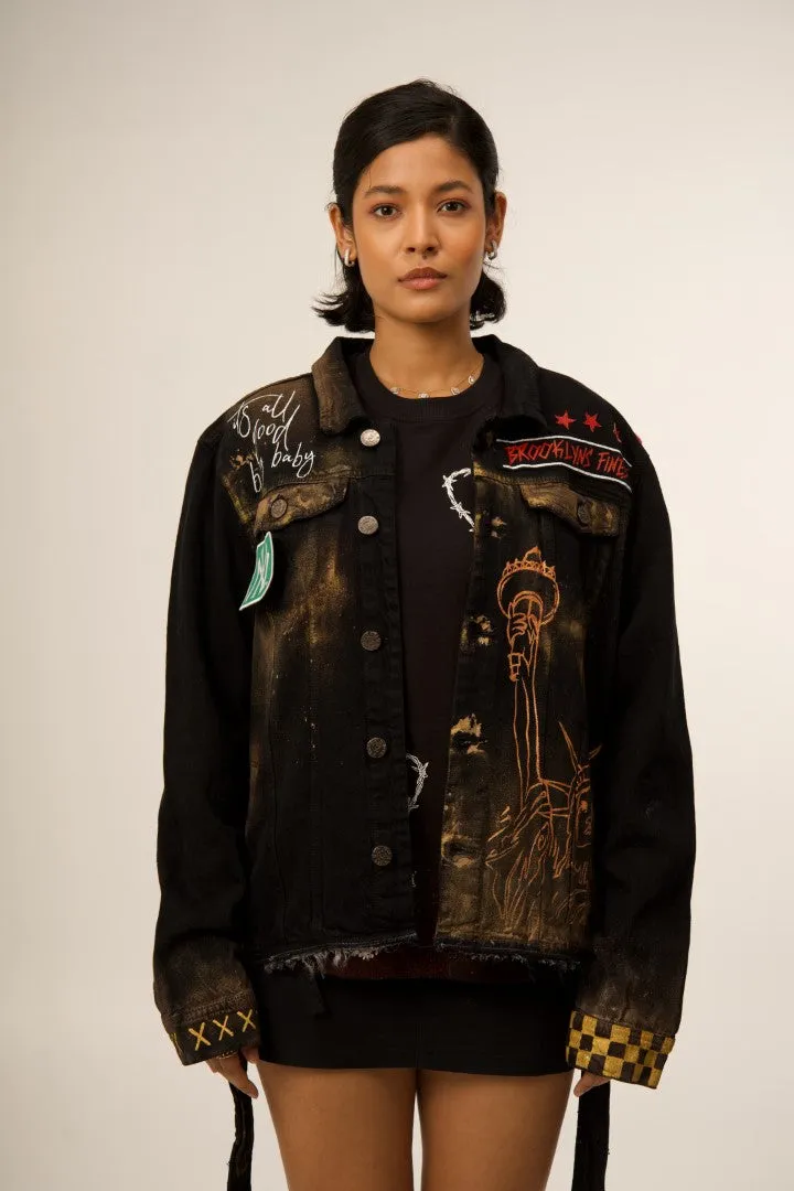 NOTORIOUS B.I.G 'NEVER LOSE, NEVER CHOSE TO' BLACK VALKYRE JACKET