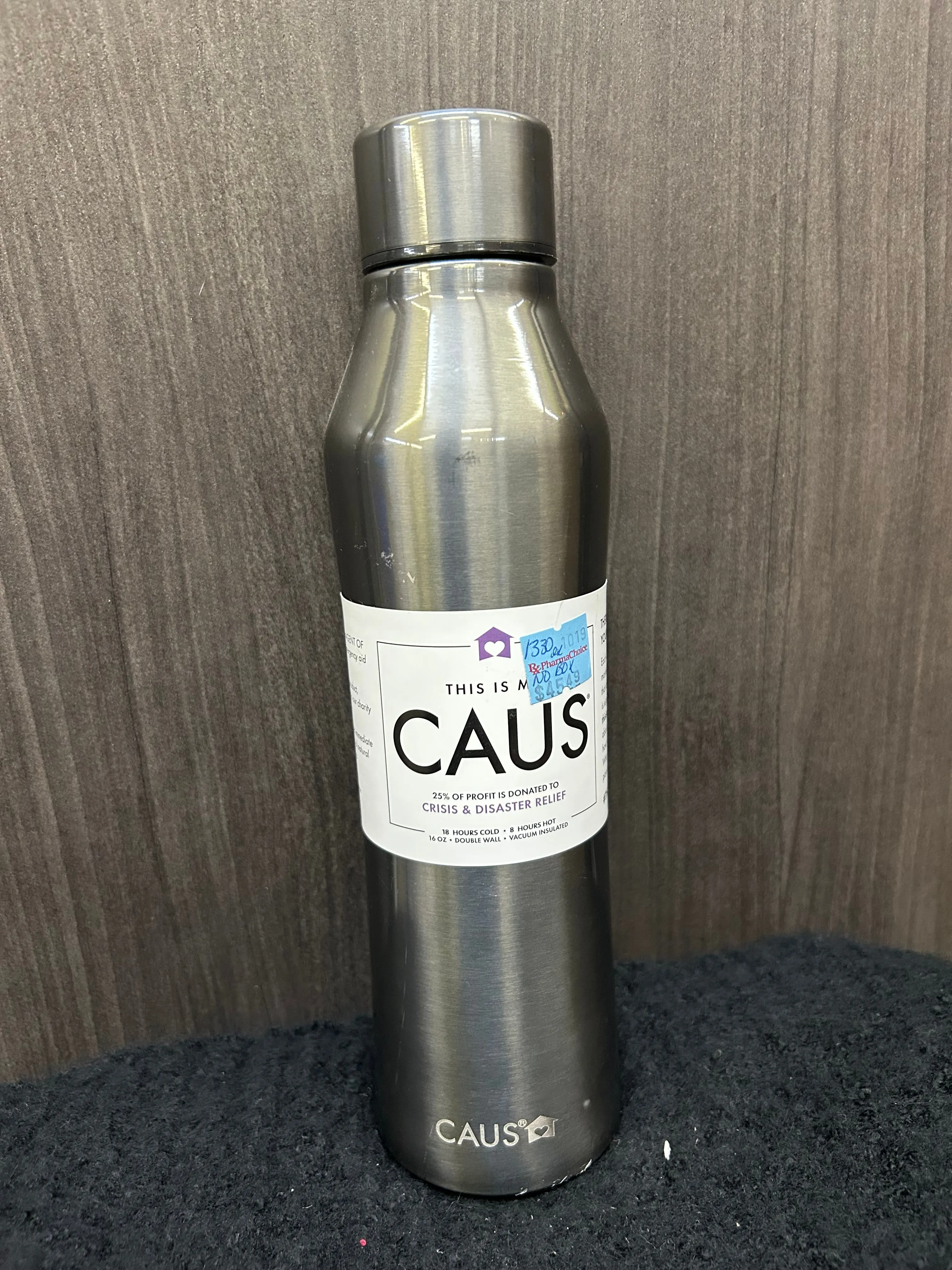 Stainless Steel Caus Water Bottle 16oz